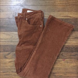 Cropped corduroy pants